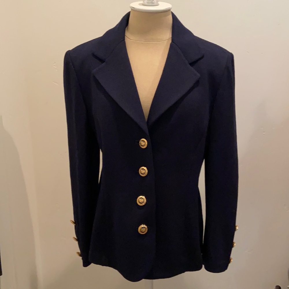St. John Basics Navy Dark Blue Jacket